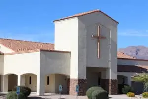 Image of Superstition Foothills Baptist Church near Peralta Trails in Gold Canyon, AZ.